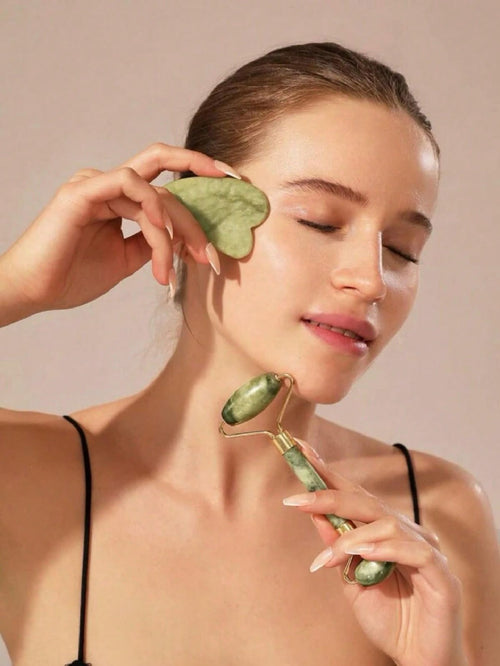 Rodillo Facial JADE + GUA SHA
